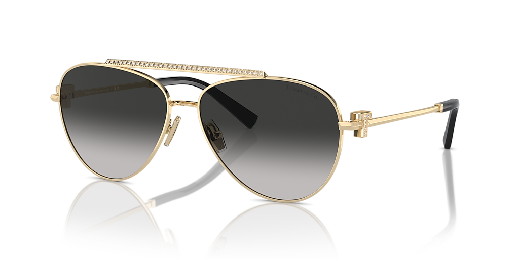 Tiffany & Co. TF3101B XL (59 - 14) with Grey lenses and Gold frame