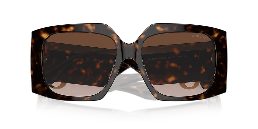 Jimmy Choo JC5006U M (55 - 17) com Lentes Marrom e Armação