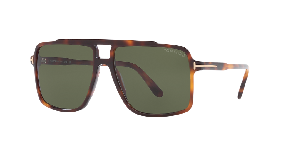 Tom Ford Kemp XXL (59 - 15) with Green lenses and Tortoise frame
