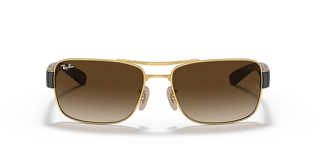 Ray-Ban RB3522 XXL (61 - 17) with Brown lenses and Gold frame