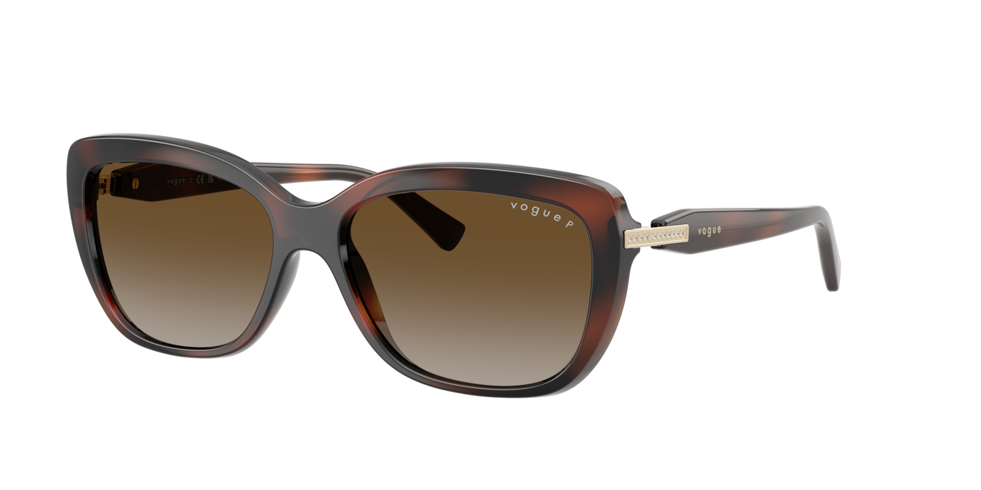 Vogue Eyewear Woman Sunglass VO5678SB -  Frame color: Brown Havana, Lens color: Grey Gradient Brown Polarized