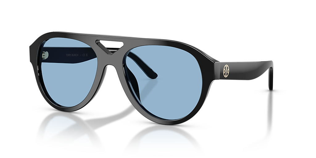 Tory Burch TY7233U M (55 - 18) with Blue lenses and Black frame