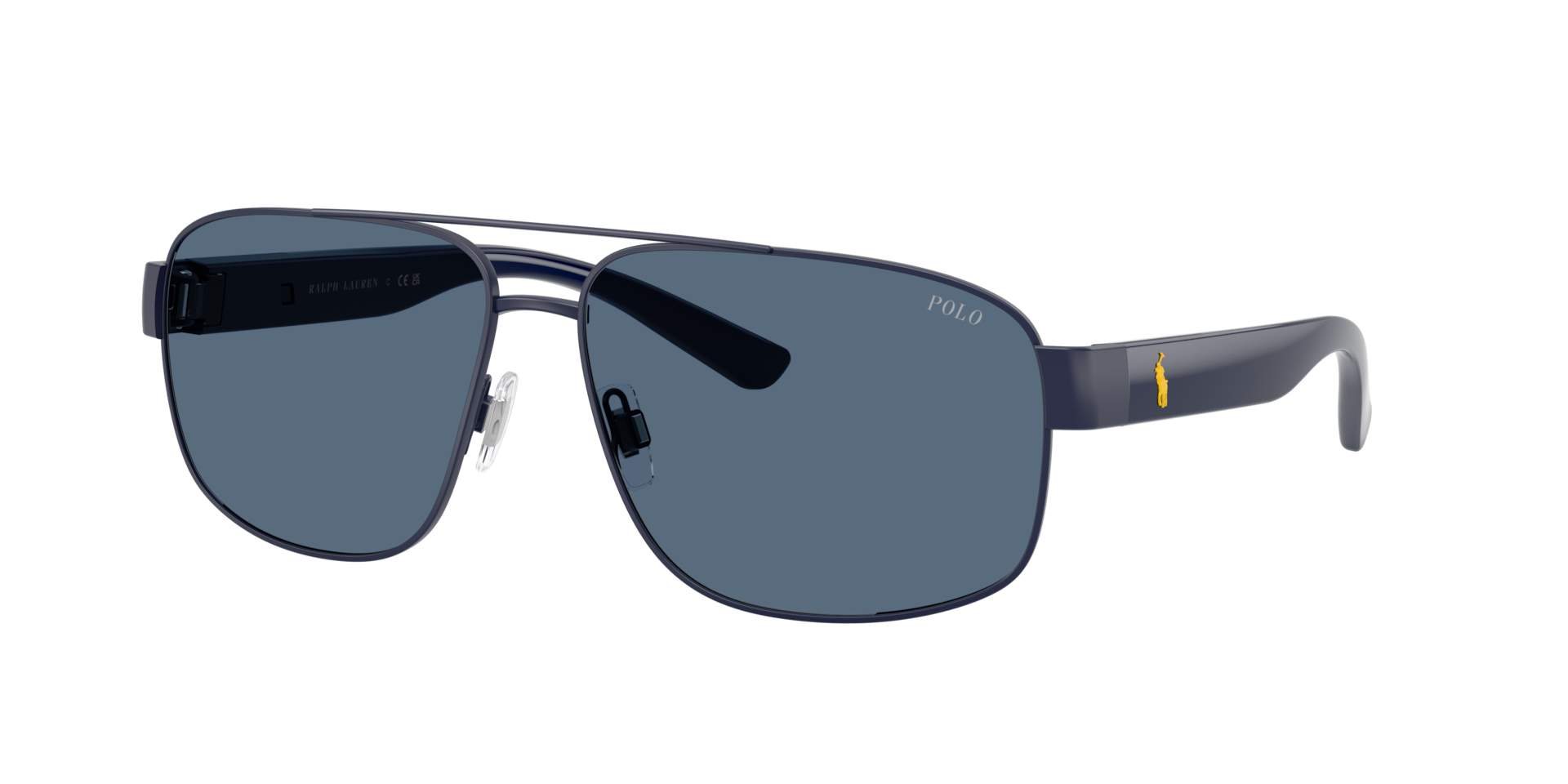 Polo Ralph Lauren Man Sunglass PH3156 -  Frame color: Semi Shiny Navy Blue, Lens color: Dark Blue
