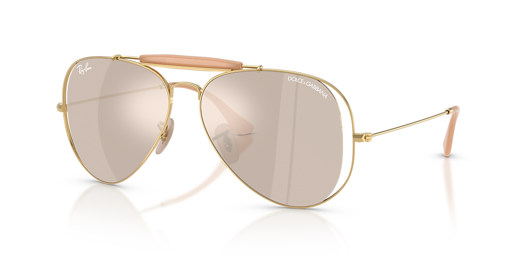 Ray-Ban The Outdoorsman By Dolce&Gabbana XL (53 - 14) with Gold