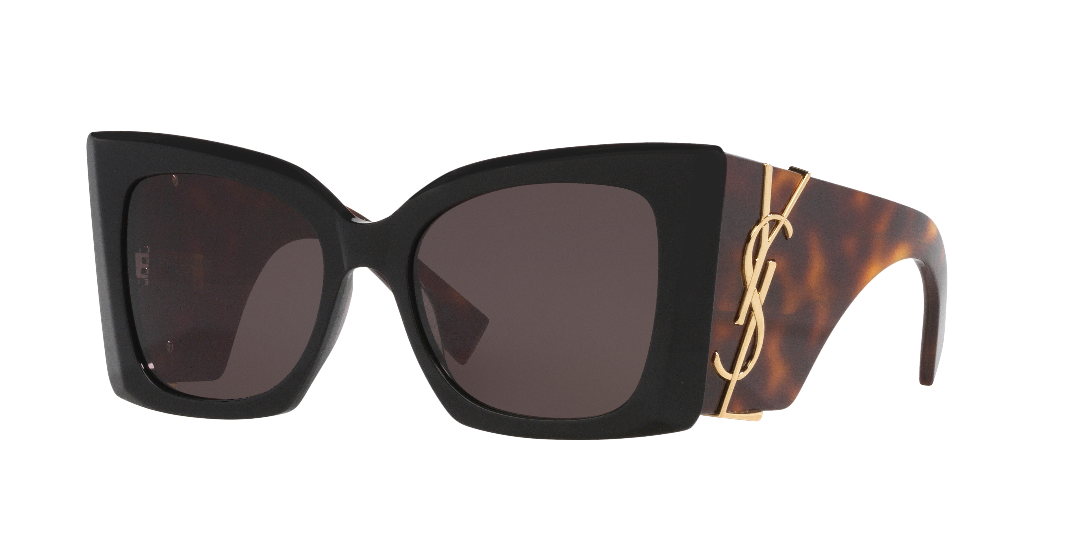 Saint Laurent Woman Sunglass SL M119 Blaze -  Frame color: Black, Lens color: Brown