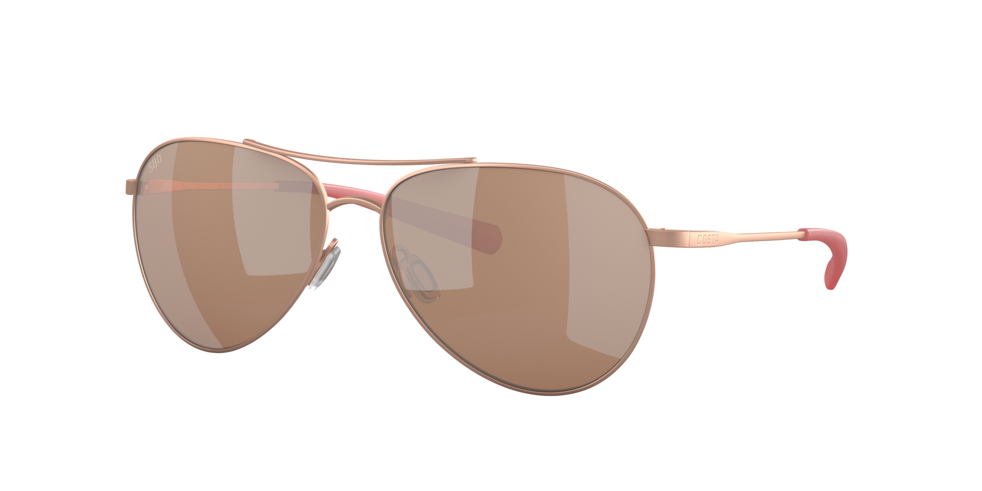 Costa Femme Sunglass Piper - Couleur du Monture Or rose satin Couleur de Lentille Miroir Argent et cuivre 145 €