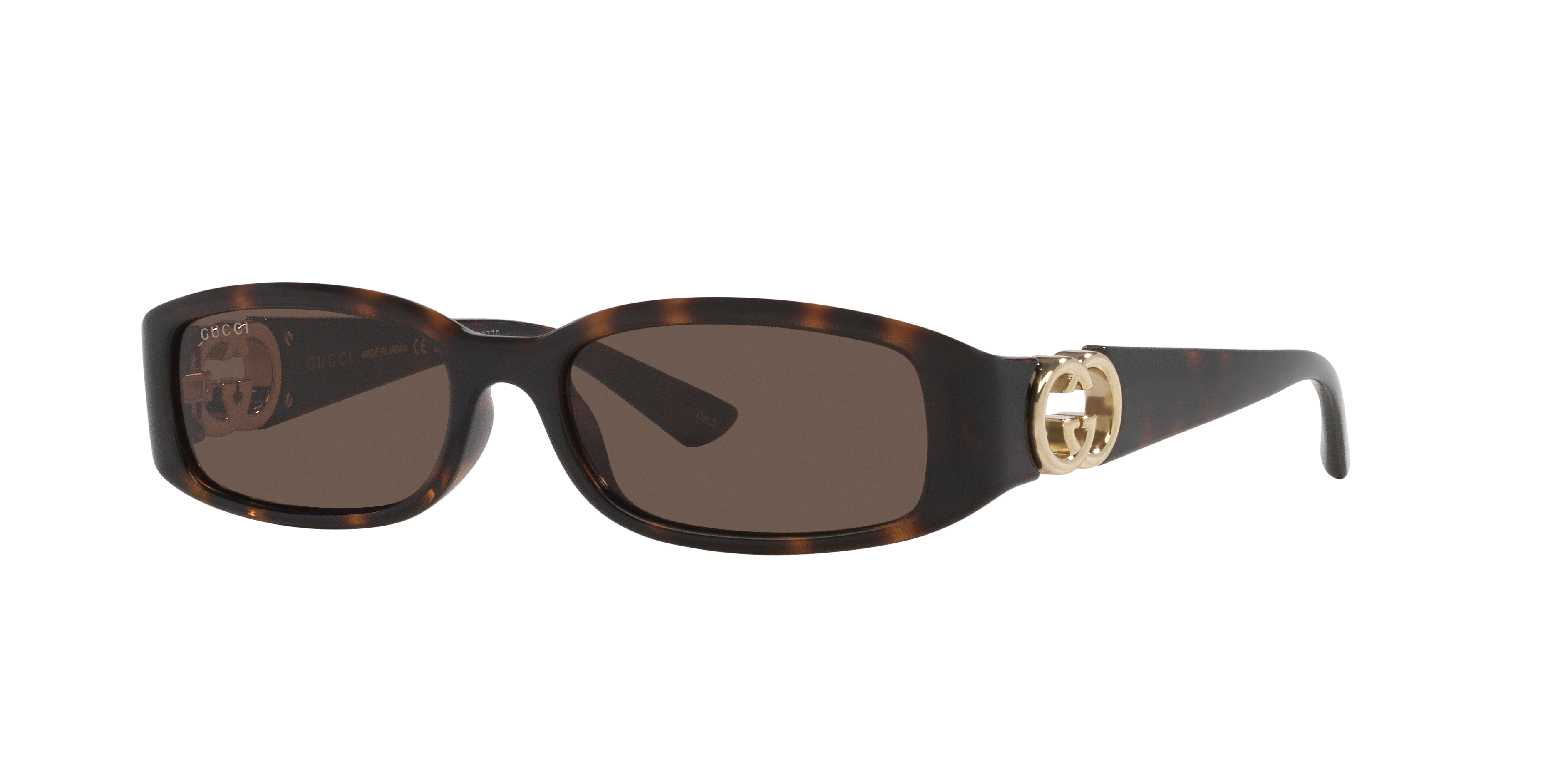 Gucci GG1661S S (54 - 16) with Brown lenses and Tortoise frame
