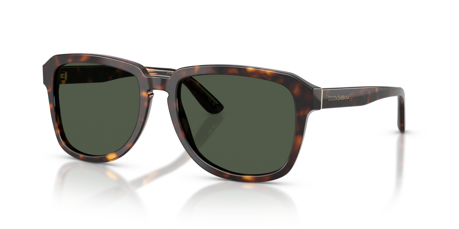 Dolce&Gabbana DG4566 M (56 - 18) with Green lenses and Tortoise
