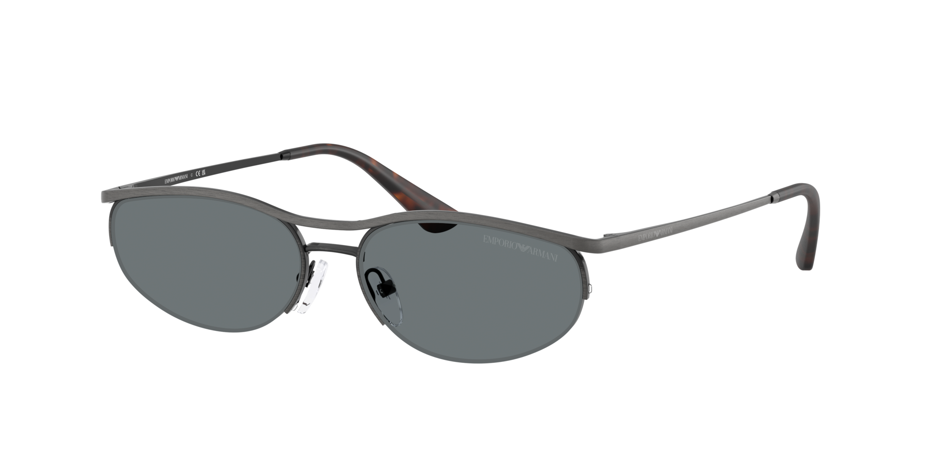 Emporio Armani Silver/Blue Ea2180 344480 Man Sunglasses Metal Round Normal - Image 2