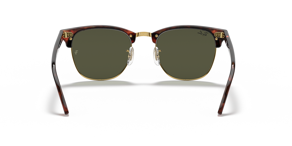 Ray-Ban Clubmaster Classic XL (55 - 19) with Green lenses and