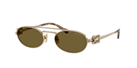 Miu Miu MU 54ZS M (53 - 19) with Pink lenses and Gold frame