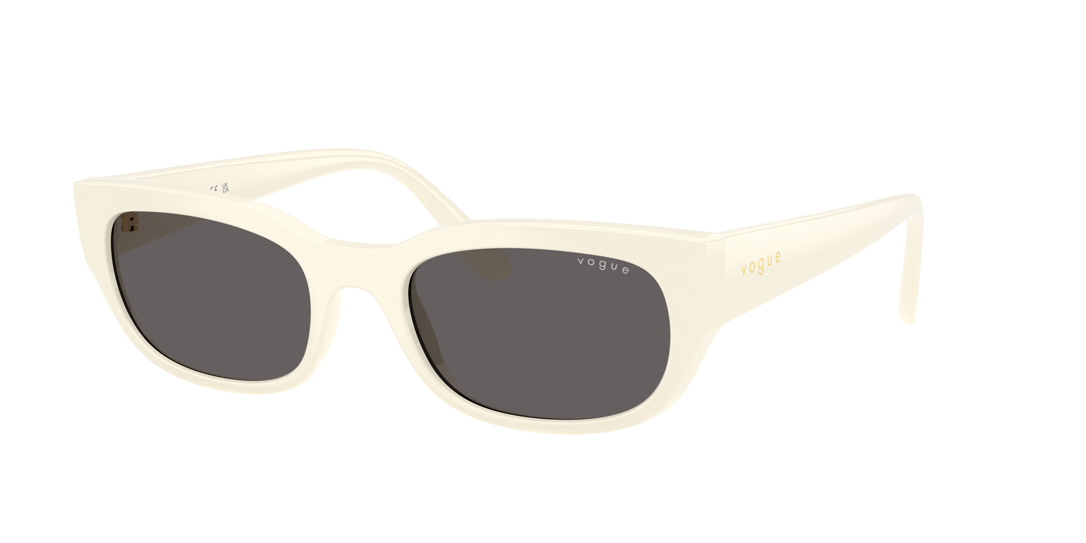 Vogue Eyewear Woman Sunglass VO5669S -  Frame color: Full Ivory, Lens color: Black Smoke