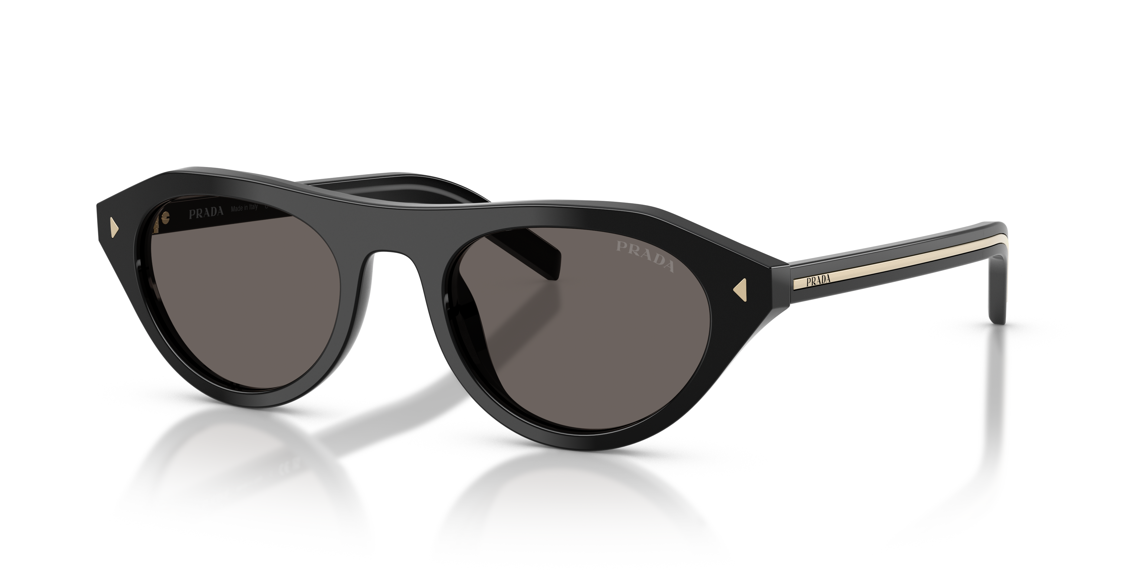 Prada PR B15SF M (52 - 19) with Grey lenses and Black frame