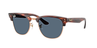 Ray-Ban Clubmaster Reverse L (54 - 21) with Blue lenses and Gold