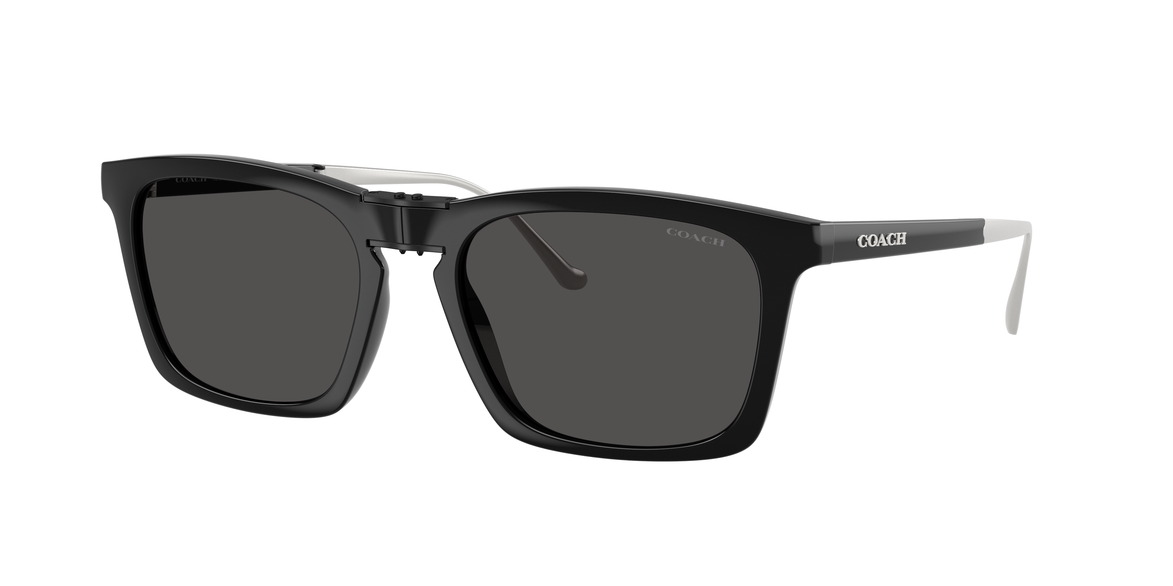 Coach Man Sunglass CDP54 -  Frame color: Black, Lens color: Grey Solid