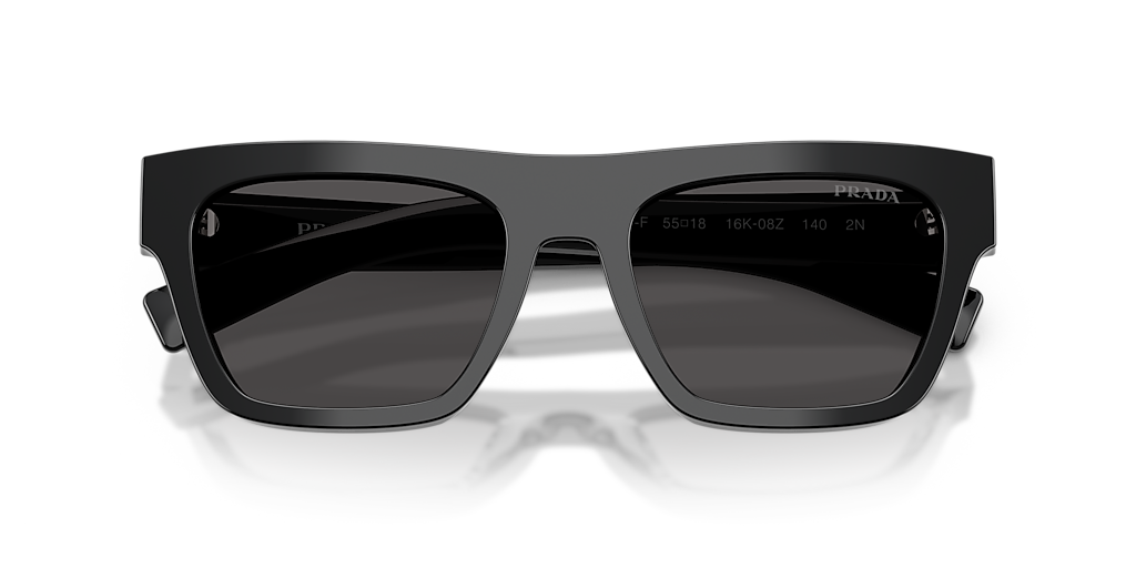 Prada PR C03SF M (55 - 18) with Grey lenses and Black frame