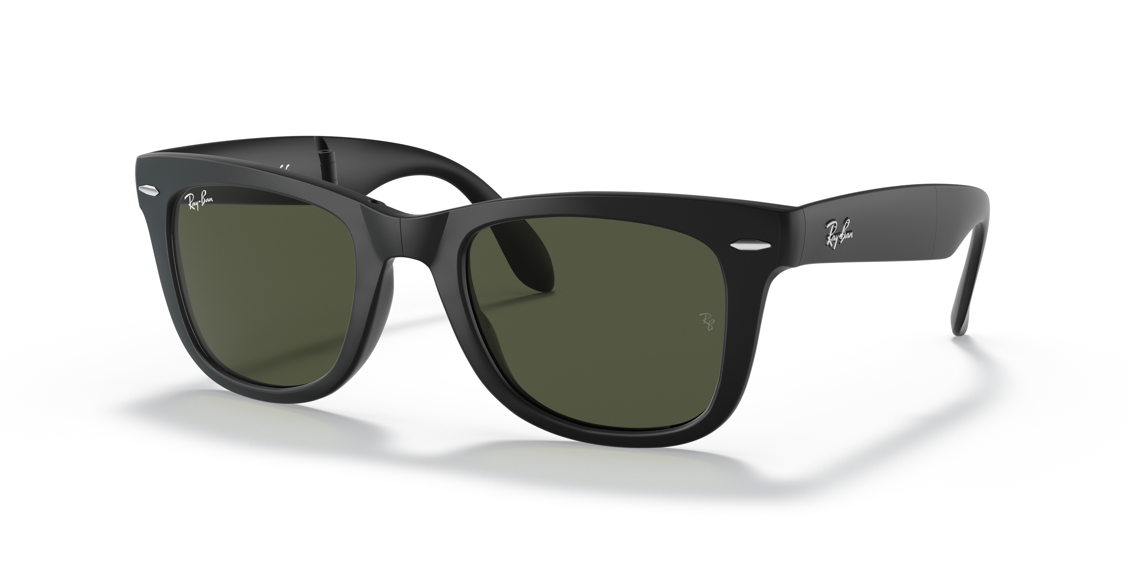 Ray-Ban Wayfarer Folding Classic XL (54 - 20) with Green lenses