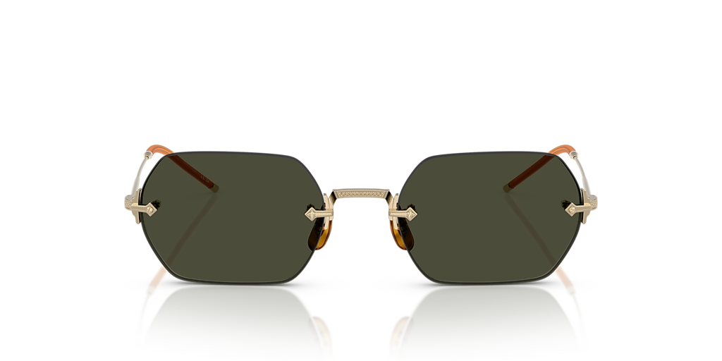 Oliver Peoples TK-13 M (52 - 20) with Green lenses and Gold frame