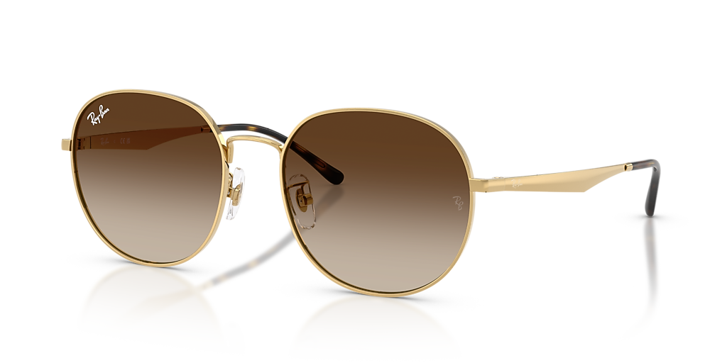 Ray-Ban RB3727D XL (57 - 19) with Brown lenses and Gold frame