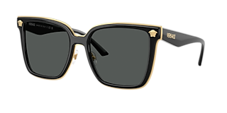 Versace VE4369 XL (58 - 17) with Grey lenses and Black frame