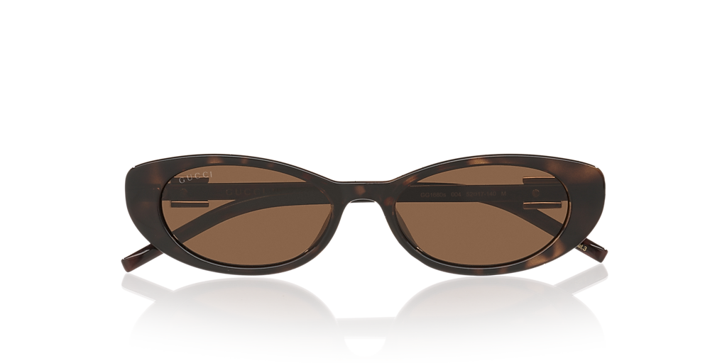 Gucci GG1680S XS (52 - 17) with Brown lenses and Tortoise frame