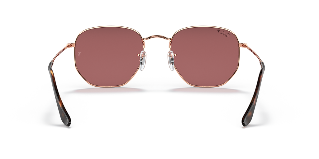 Ray-Ban Hexagonal Flat Lenses M (51 - 21) with Violet lenses and