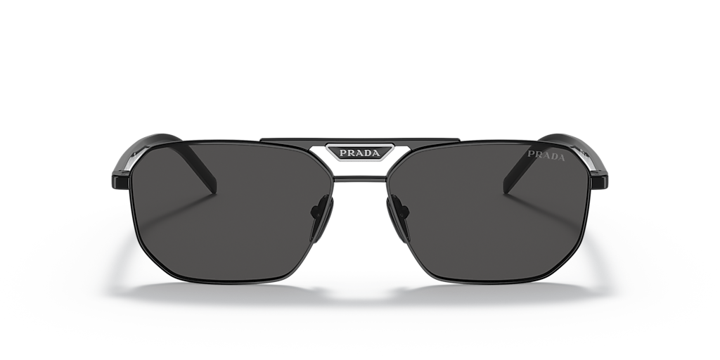 Prada PR 58YS L (57 - 15) with Grey lenses and Black frame