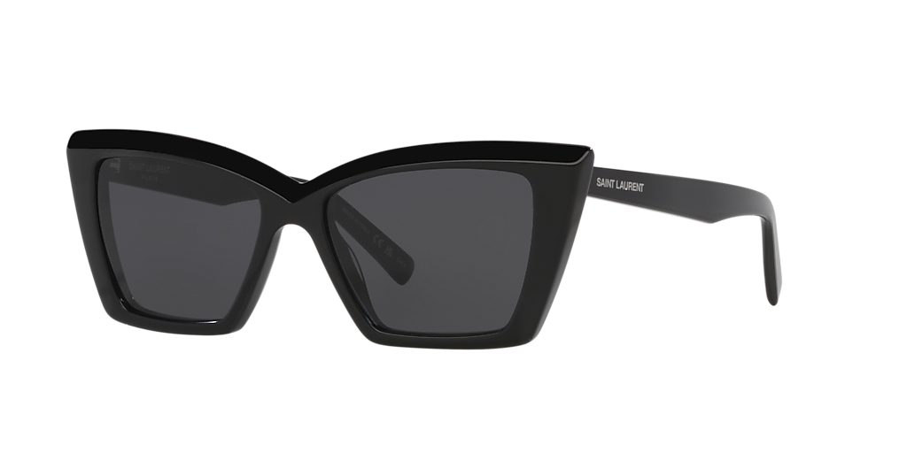Saint Laurent SL 657 S (54 - 16) with Black lenses and Black frame