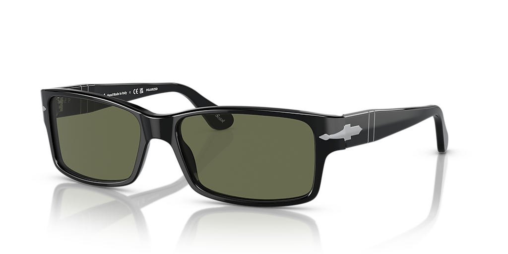 Persol PO2803S L (58 - 16) with Green lenses and Black frame