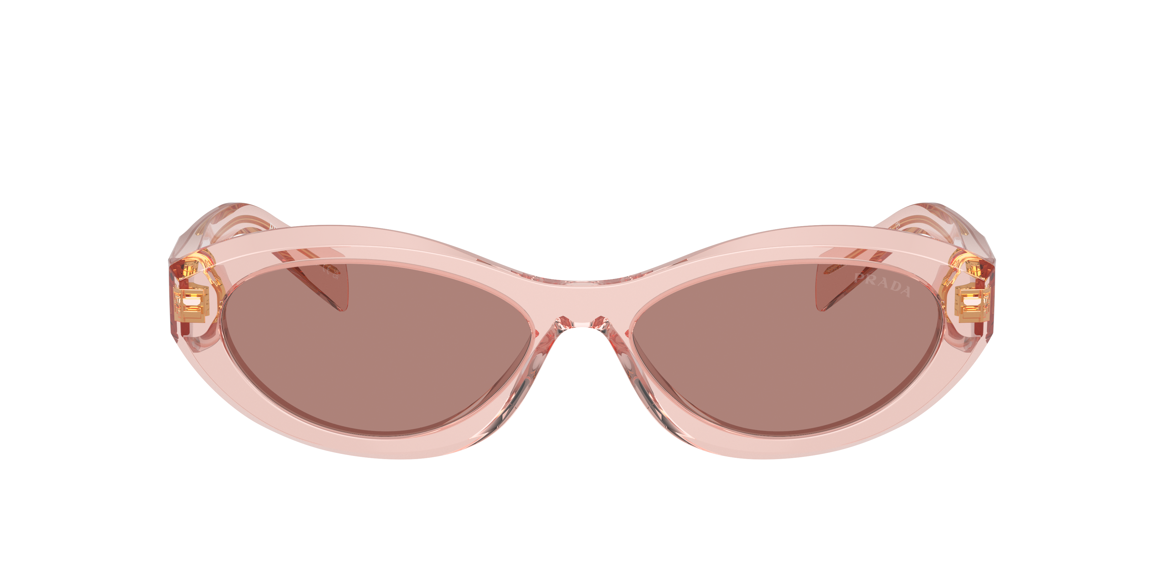 Prada PR 26ZS M (55 - 16) with Brown lenses and Pink frame