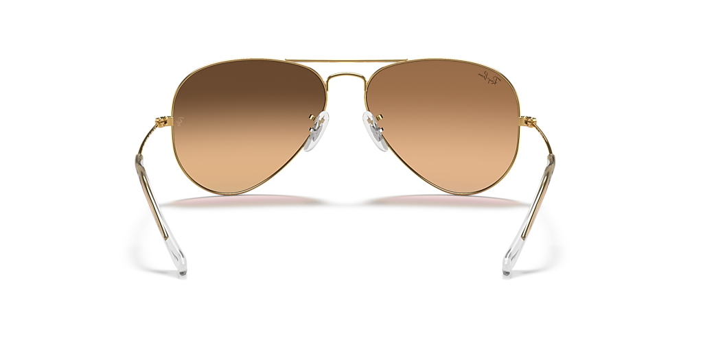 Ray-Ban Aviator Gradient XL (58 - 14) with Silver lenses and Gold