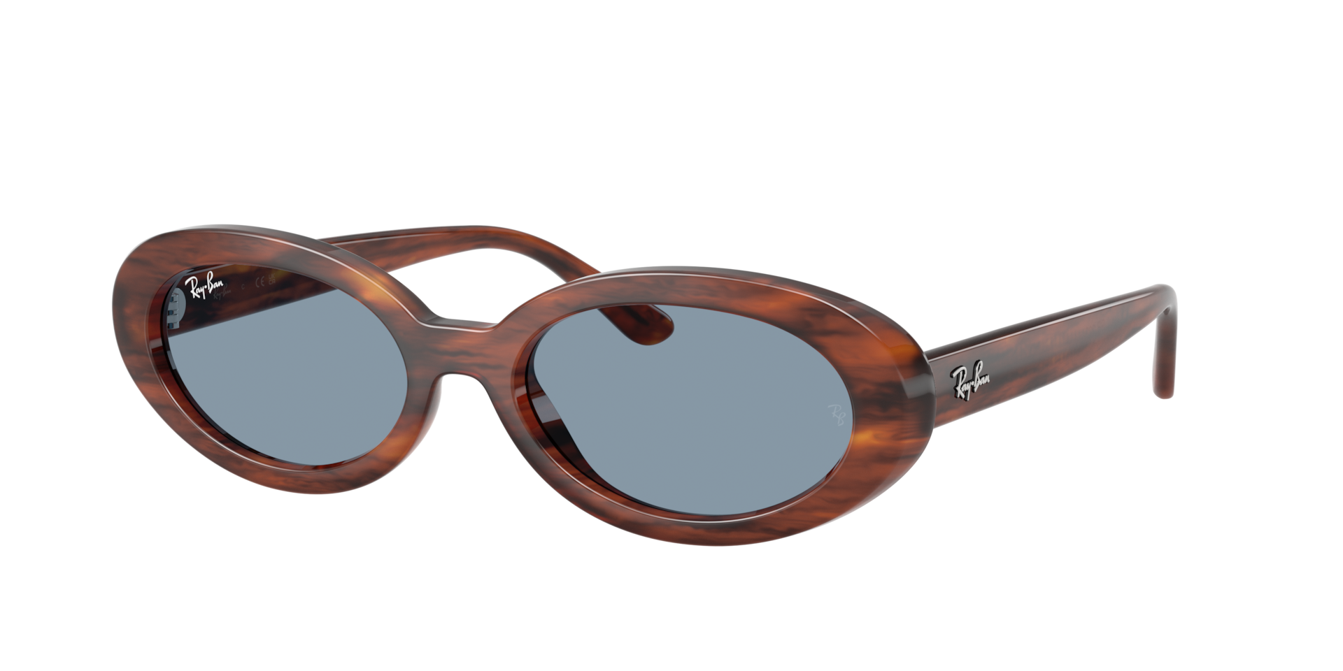 Ray-Ban Femme Sunglass RB2223 - Couleur du Monture: Rayé Havana, Couleur de Lentille: Bleu