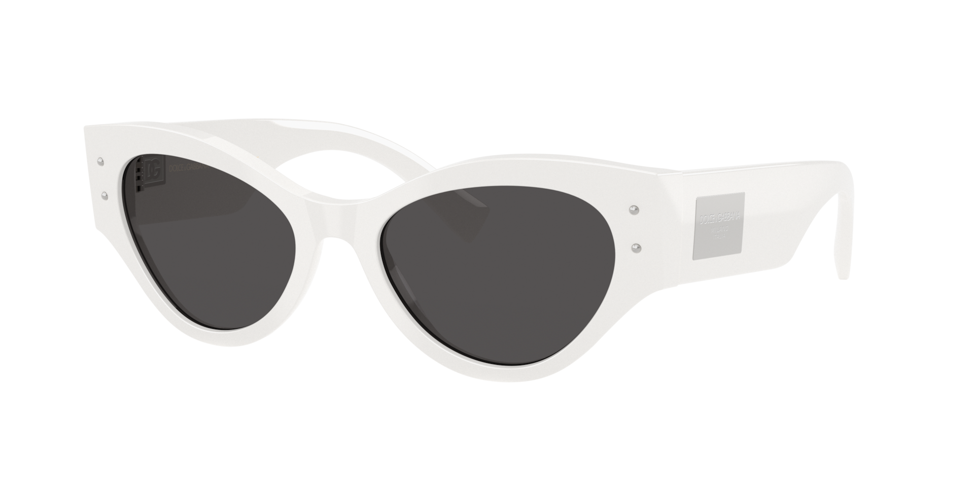 Dolce&Gabbana Woman Sunglass DG4480 -  Frame color: White, Lens color: Dark Grey