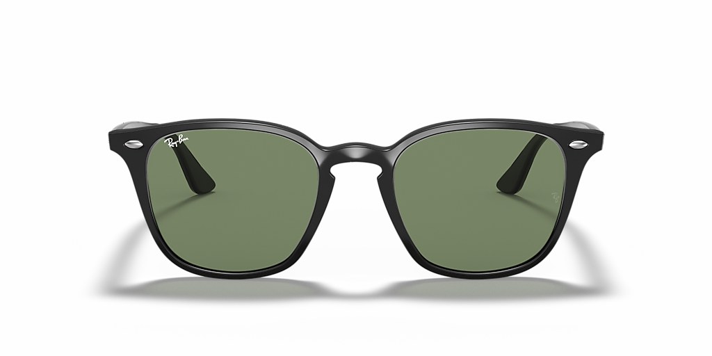 Ray-Ban RB4258 L (52 - 20) with Green lenses and Black frame
