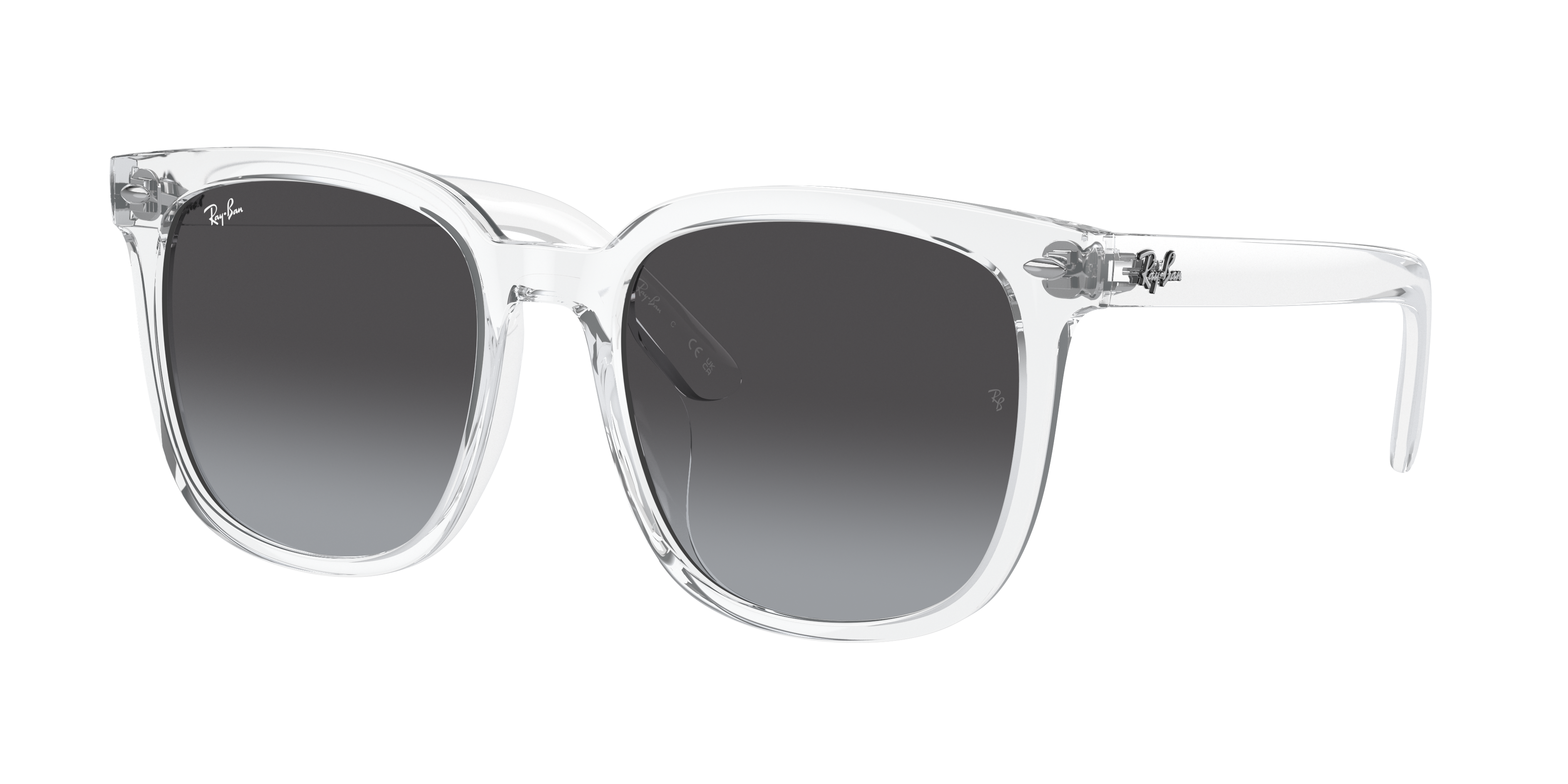re-1229) Ray Ban RB4401D サングラス Ray-Ban RB4401D XXL (57 - 20) with Grey lenses and Transparent