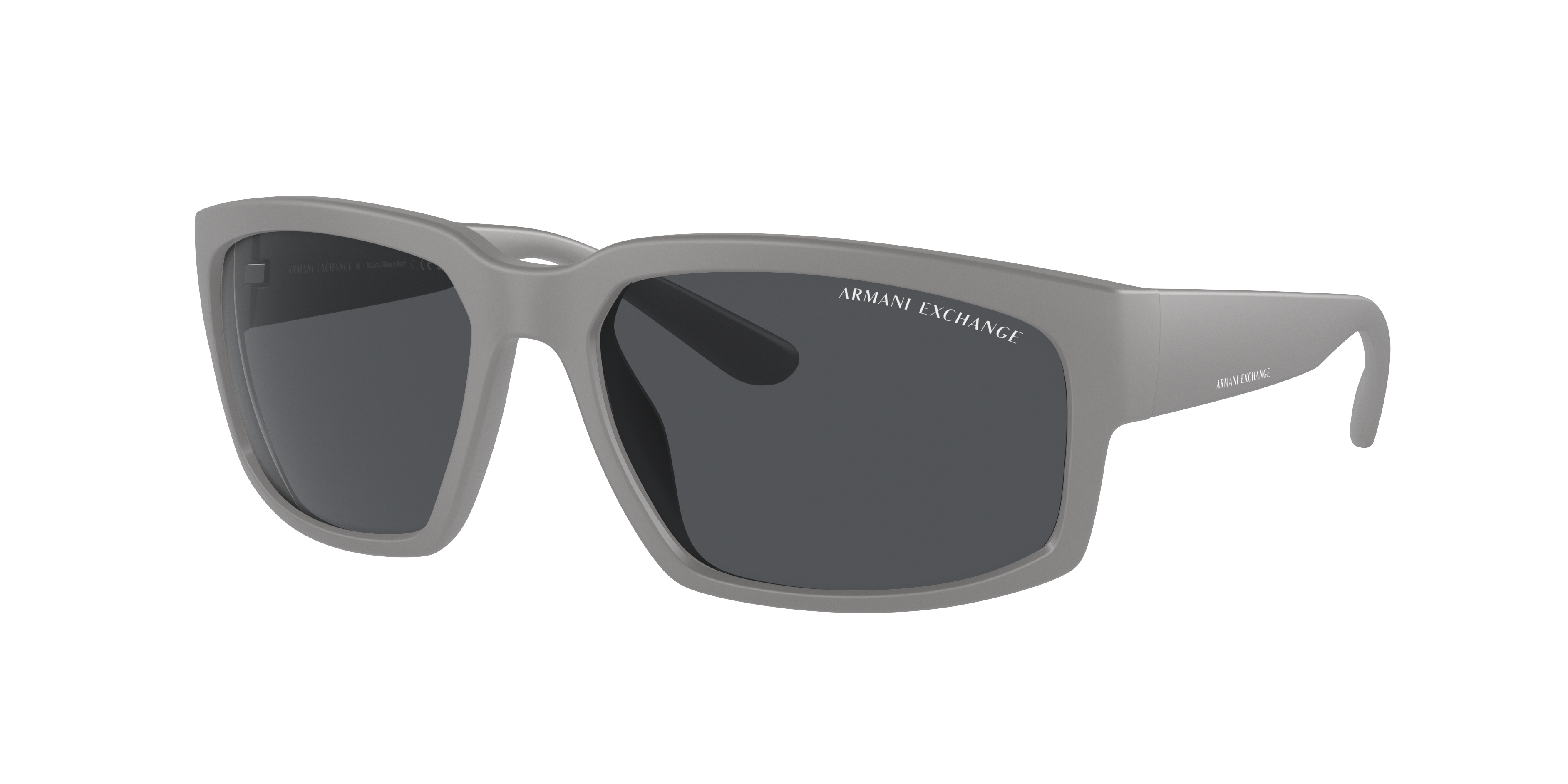 Armani Exchange Man Sunglass AX4142SU -  Frame color: Matte Grey, Lens color: Dark Grey