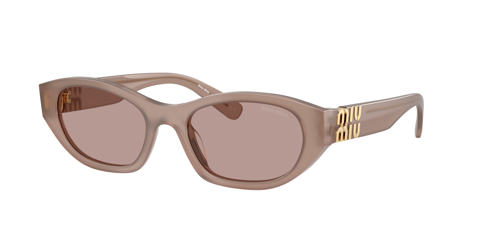 Miu Miu Woman Sunglass MU A03S -  Frame color: Grey, Lens color: Light Purple Brown