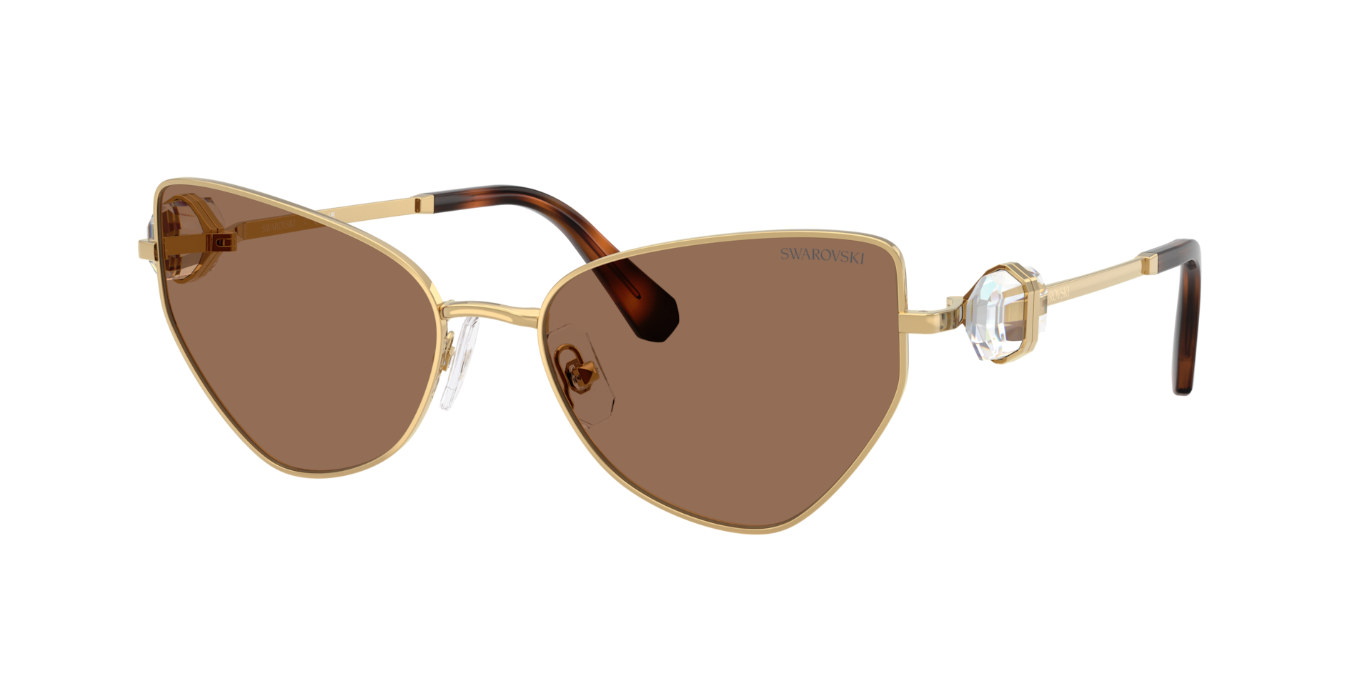 Swarovski SK7003 M (57 - 18) with Brown lenses and Gold frame