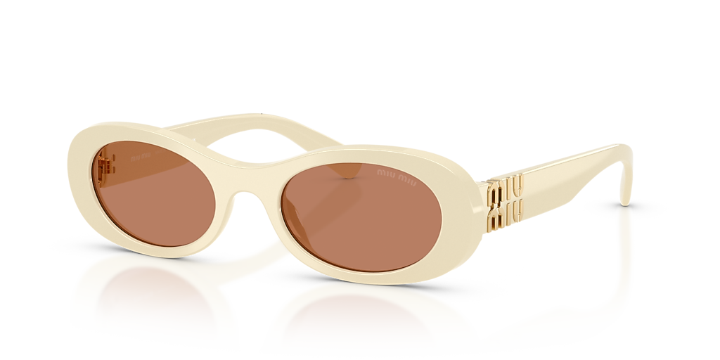 Miu Miu MU 06ZS S (50 - 20) with Brown lenses and White frame