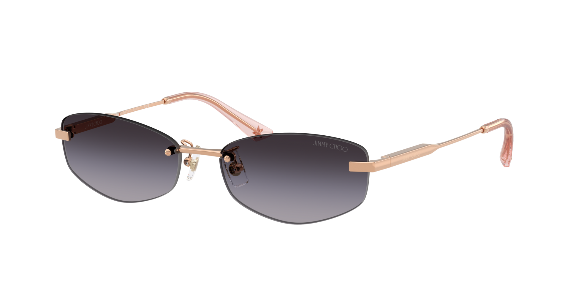 Jimmy Choo Woman Sunglass JC4013D -  Frame color: Rose Gold, Lens color: Grey Gradient