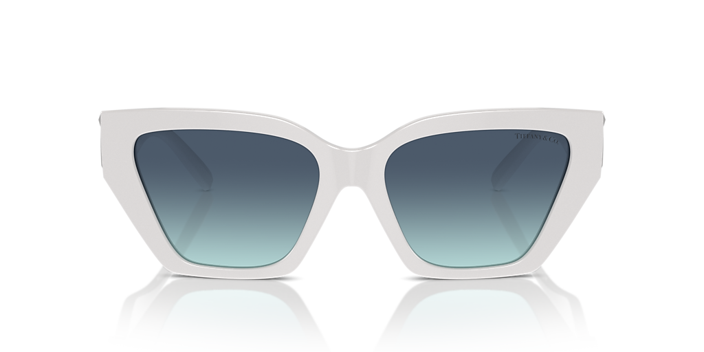 Tiffany & Co. TF4218 L (55 - 17) with Blue lenses and White frame