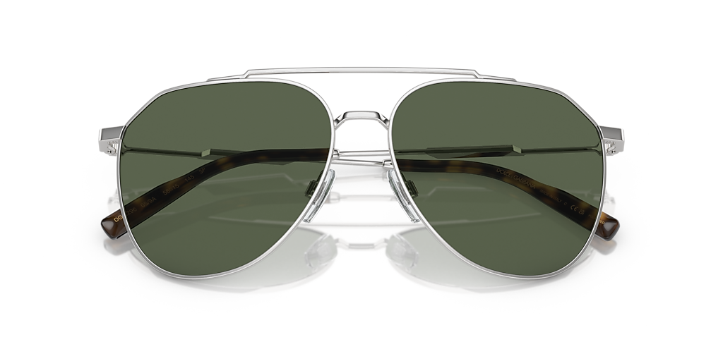 Dolce&Gabbana DG2296 XL (58 - 15) with Green lenses and Silver