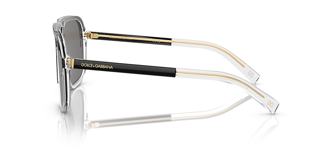 Dolce&Gabbana DG4354 M (58 - 15) with Grey lenses and Black frame