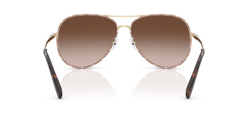 Tory Burch TY6114 XL (60 - 14) with Brown lenses and Gold frame