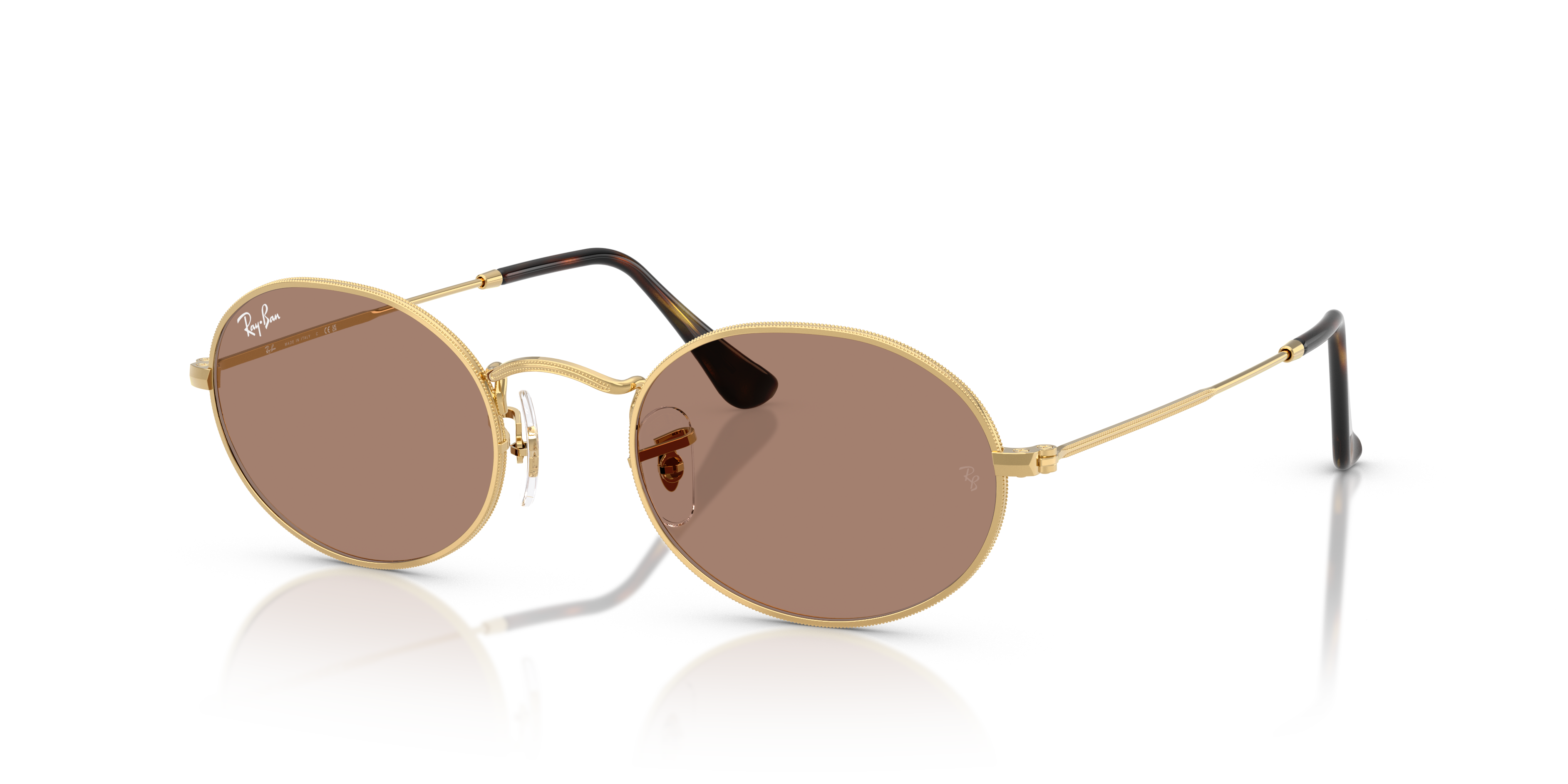 Ray-Ban Oval Metal Summer Capsule M (51 - 21) with Violet lenses