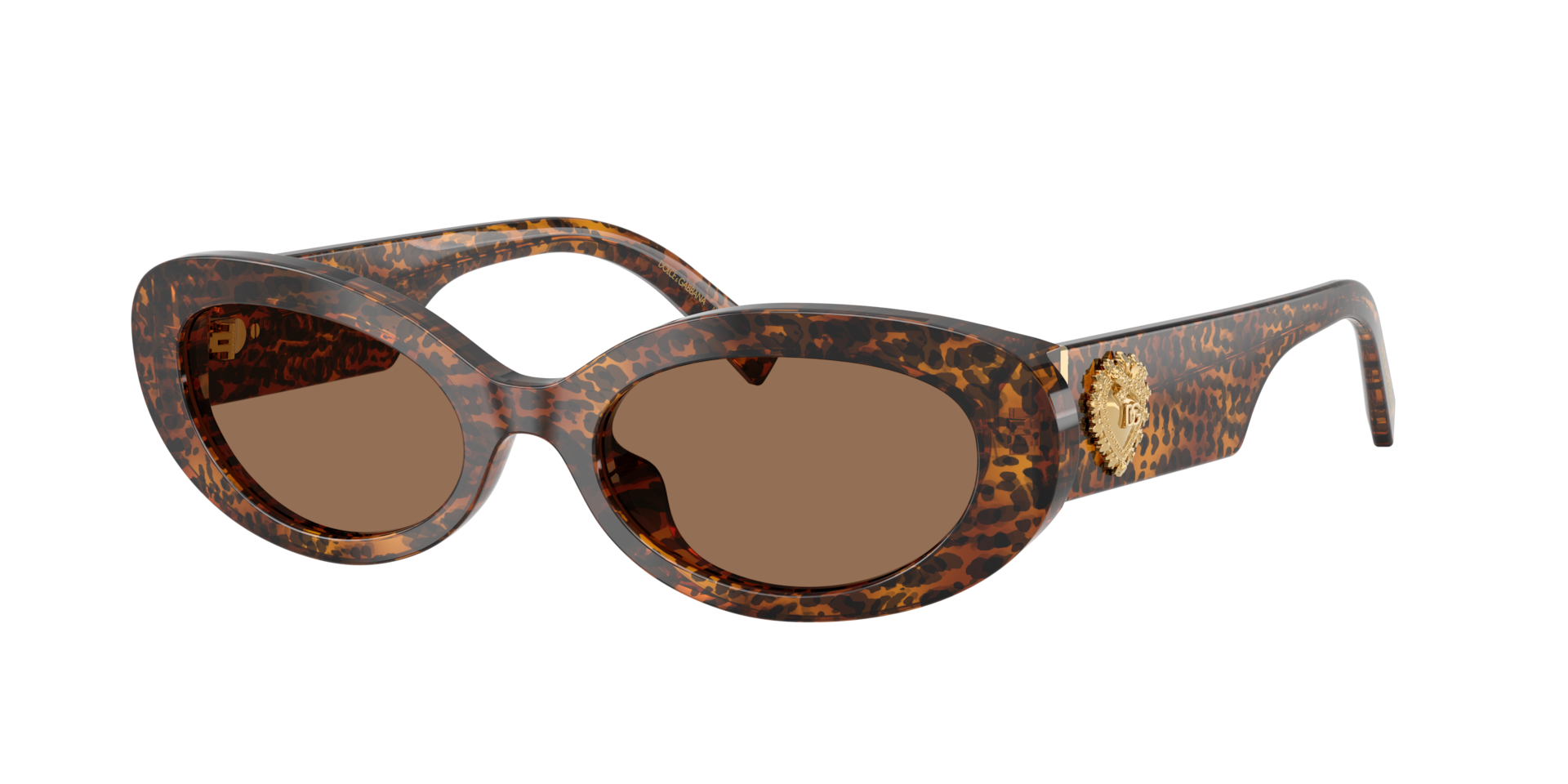 Dolce & Gabbana Oval Sunglasses - Unisex - Sunglasses - Brown - 53 Mm - Accessories - Image 4