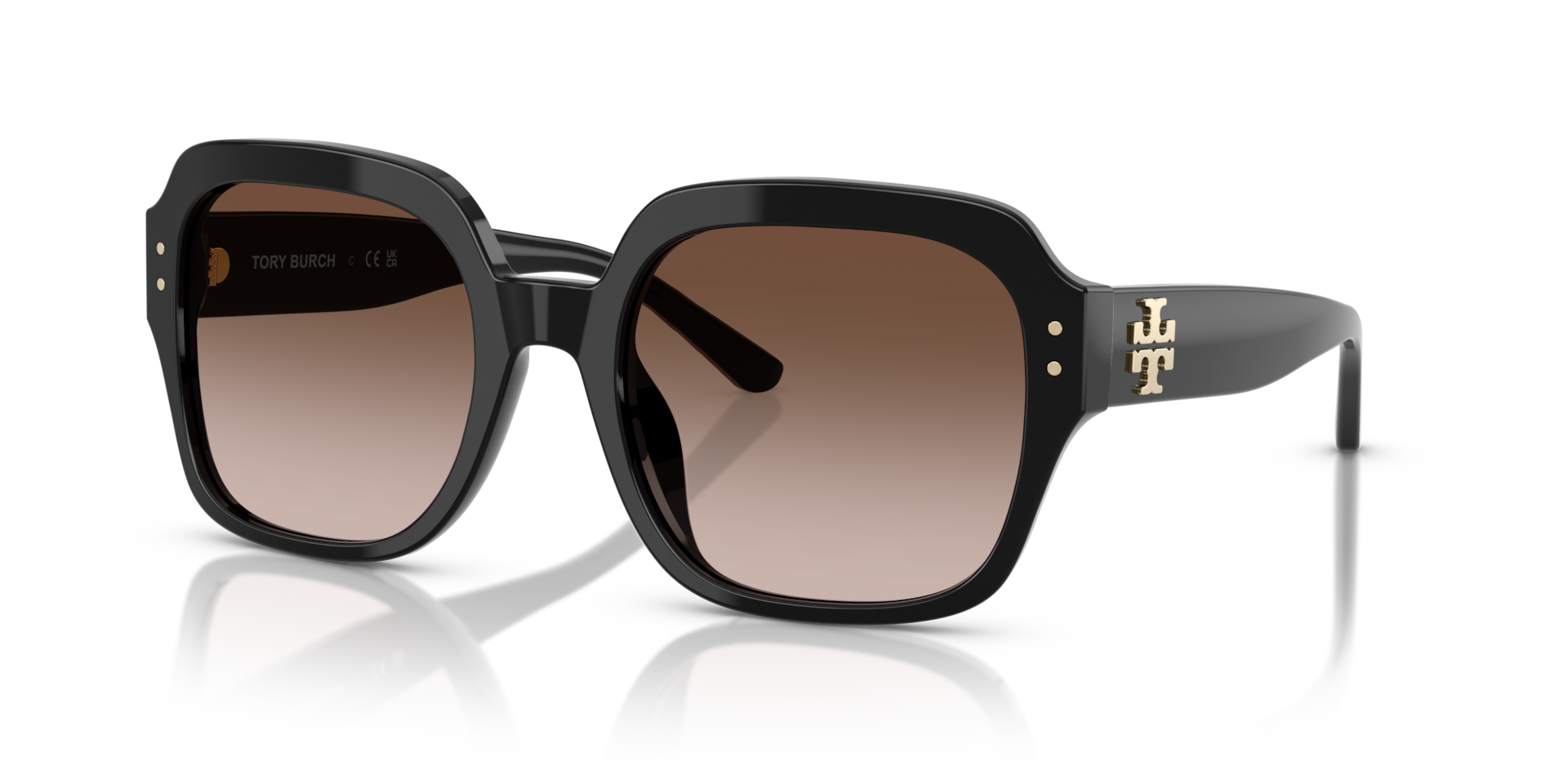 Tory Burch TY7143U L (56 - 21) with Brown lenses and Black frame