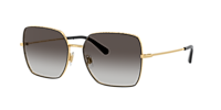 Dolce&Gabbana DG2242 L (57 - 16) with Brown lenses and Gold frame