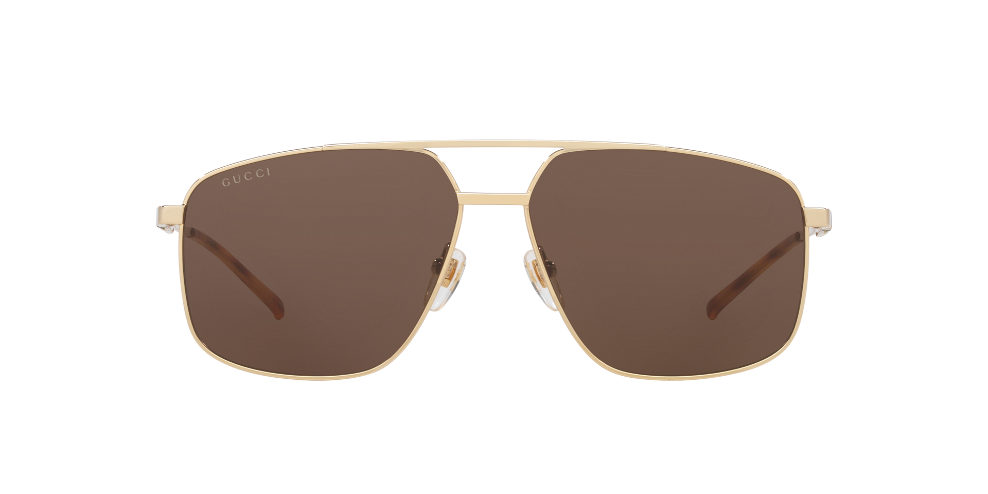 Gucci GG1676S XL (60 - 14) with Brown lenses and Gold frame