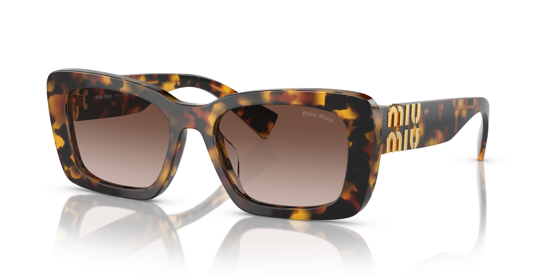 Miu Miu MU 07YS L (53 - 18) with Brown lenses and Tortoise frame